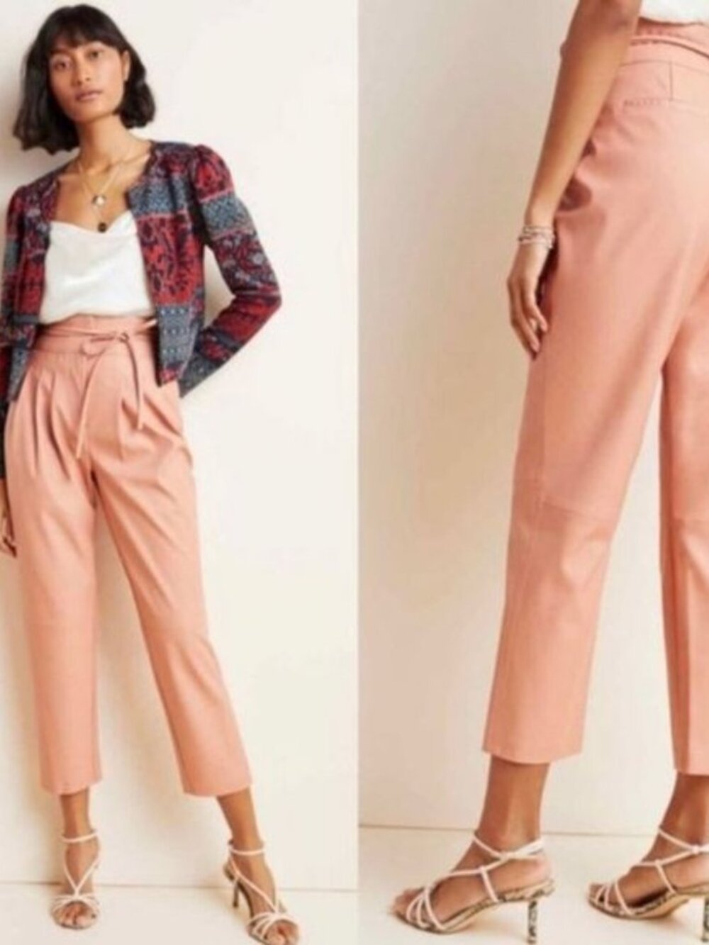 Anthropologie BLANKNYC Chelsea Tapered Faux Leather Pants